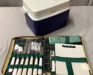 Picnic kit and lunch cooler
