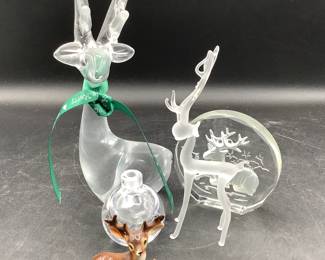 Glass reindeer
