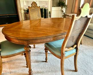 Vintage dining table and chairs