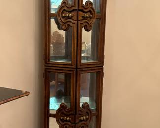 Antique Corner curio cabinet