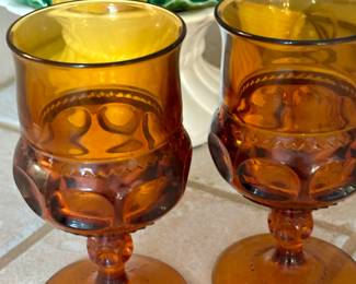 Vintage amber glass