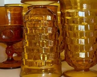 Vintage Amber glass