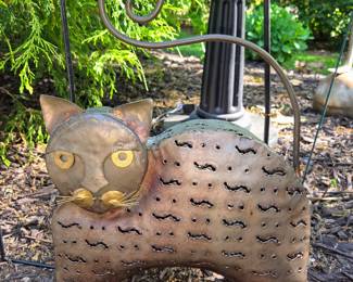 Yard Art, Metal Cat