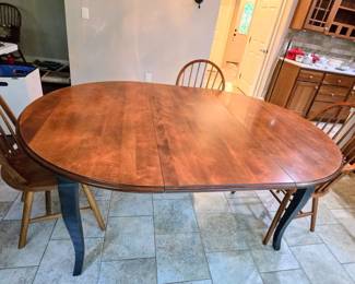 Wood Kitchen Table, 4 Chairs
