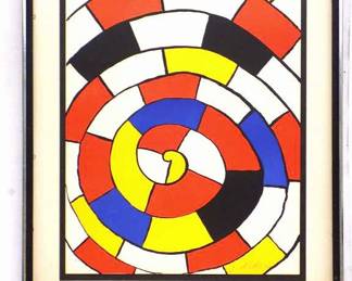 MODERN ART ALEXANDER CALDER SIGNED LITHOGRAPH PRINT
