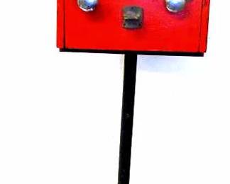 ANTIQUE 1930'S BAKER FOOTBALL 1 CENT COIN OP TOY ARCADE GAME