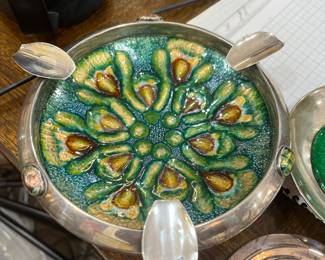 Sterling silver, Spanish ashtray. Mid century. Unreal