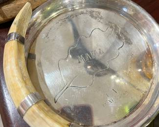 Sterling silver and bone