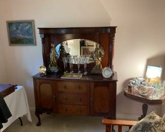 Antique Chest with Mirror