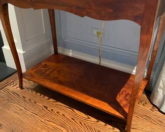 Pair of David Iatesta Fretwood French Tables 36" W x 20" D x 30" H $800