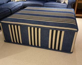 Custom Upholstered Ottoman, like new.  52 square x 17” H $800