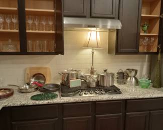 Kitchen items pots and pans