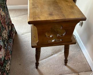 Mid-century maple end table