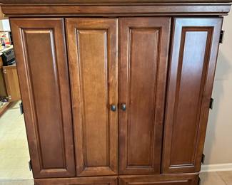 Maple TV cabinet our bedroom armoire