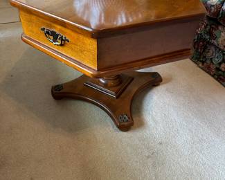 1960s to 70s octagon maple end table
