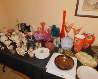 vintage Fenton, Satin Glass And Other Fine Items