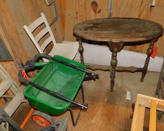 Spreader & Antique Walnut Table