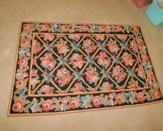 Vintage Crewel Rug