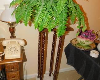 Marble Top Plant Stand