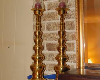 VINTAGE BRASS CANDLE HOLDERS