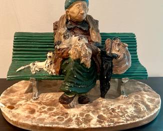 Most likely an Italian ceramic figure group