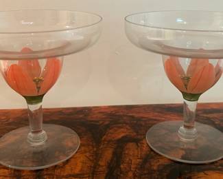 More hand-painted glassware- more of this set