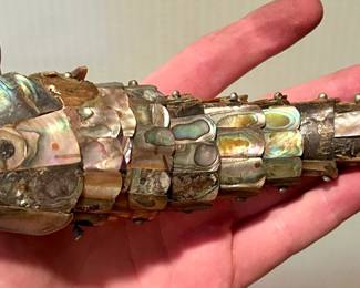 Articulated mother of pearl fish- some missing pieces