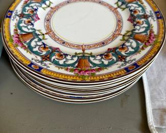 Royal  Worcester hand-painted dinner plates