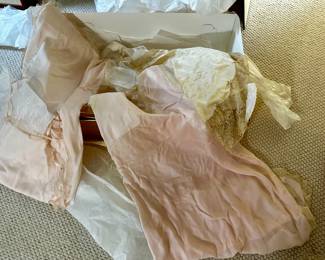 Preserved wedding lingerie trousseau  1930/40. silk