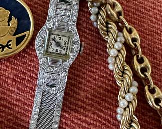 Art Deco diamond watch. Wonderful! Turn into a bracelet!