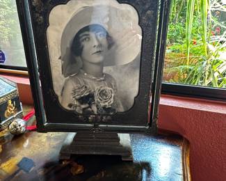 Antique turn around frame