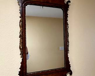 Period Federal Mahogany mirror with eagle