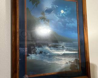 Moonlit Beachscape Painting