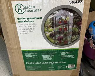 Garden Treasures Garden Greenhouse with Shelves-New!