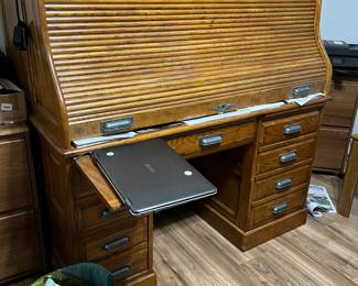 54" Wide Roll Top Desk 