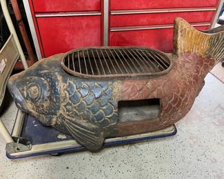 Beautiful Koi Clay Furnace