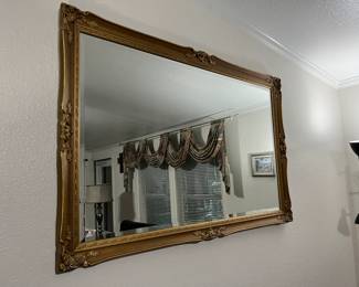 Vintage Gold Gilt Rectangular Mirror