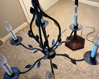 Nice chandelier with 2 sets of shades