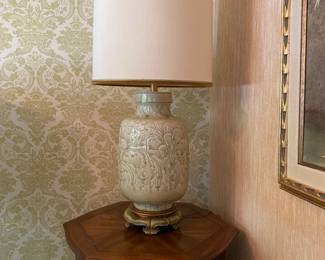 Genuine Marbo Mid Century Modern. Ceramic Lamp. 36” Tall. 