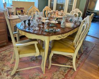 Vintage French dining table 