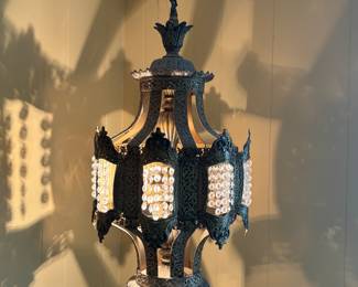 Neat pair (2) of vintage hanging lamps