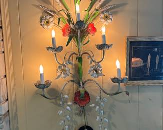 Vintage pair of wall sconces 