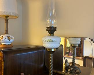 Antique coil lamp