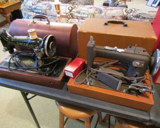 Vintage Singer sewing machines