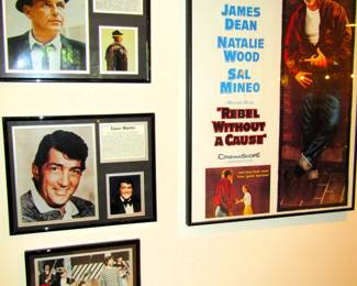 Vintage framed music & movie nostalgia