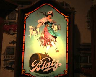 Blatz serving girl sign