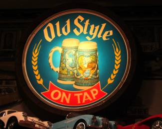 Old Style On Tap beer sign