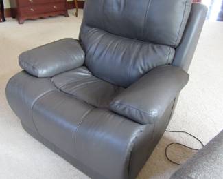 Leather electric recliner