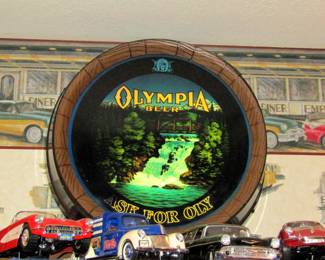 Olympia motion beer sign