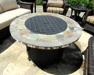 Mallin 54” round slate fire pit